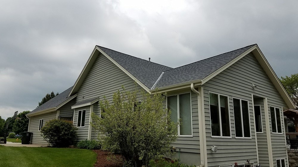 Asphalt shingle roof replacement Lannon, Wisconsin.
