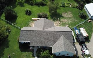 Roof Replacement in Germantown WI Using Owens Corning Duration Shingles In The Driftwood Color.
