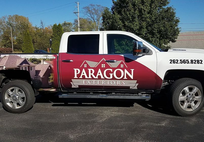 Paragon Roofing Truck